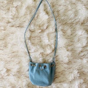 Vintage Light Blue Mini Shoulder Bag